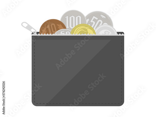 小銭入れのイラスト