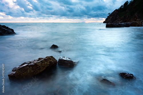 Beautiful sunrise over the sea