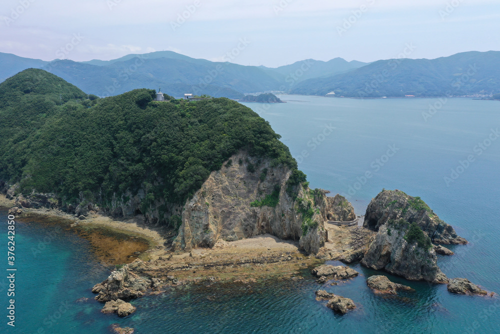Fototapeta premium 愛媛県西予市 須崎海岸の風景