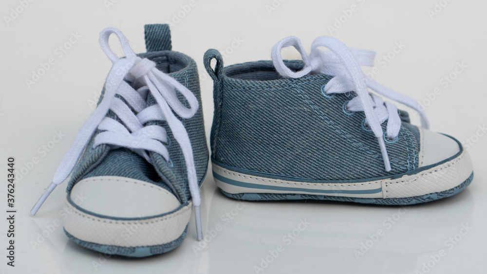 Blue children's sneakers with laces Blue children's sneakers with laces