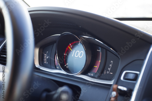 dash board speed panel car speed indicator © Татьяна Бородёнкова