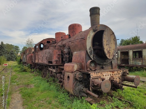 Abandoned Steam Machine, vintage train