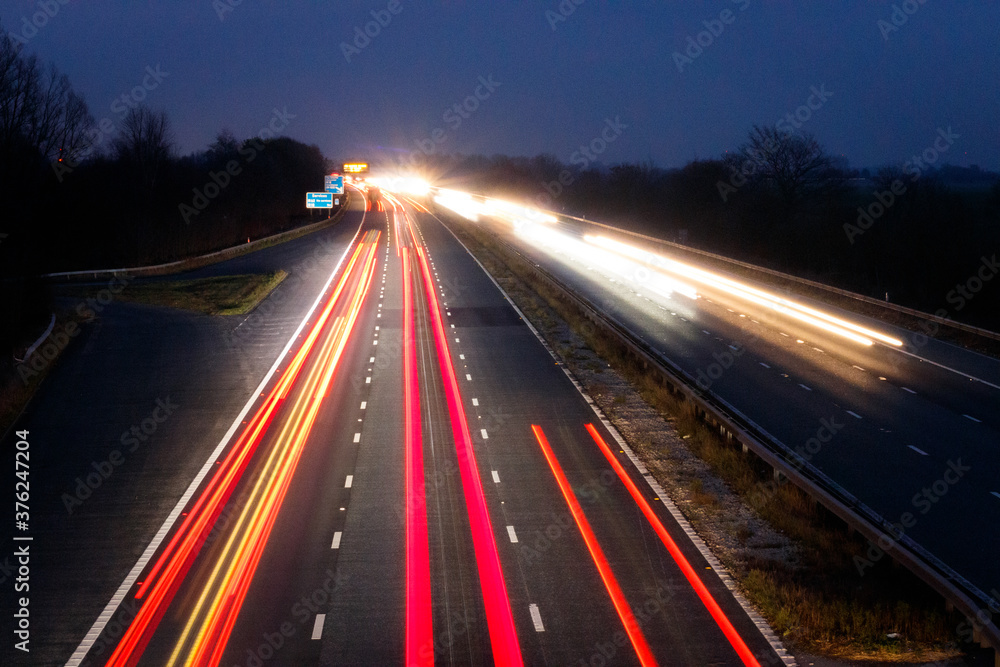 Traffic at night