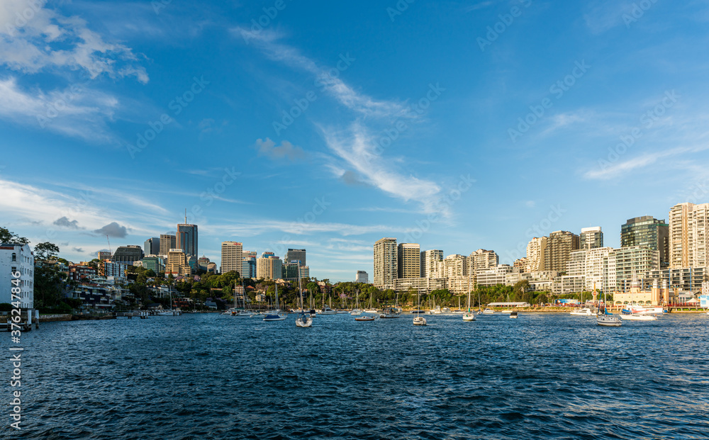 Fototapeta premium Residential and business area aruond Lavender Bay in North Sydney, New South Wales, Australia