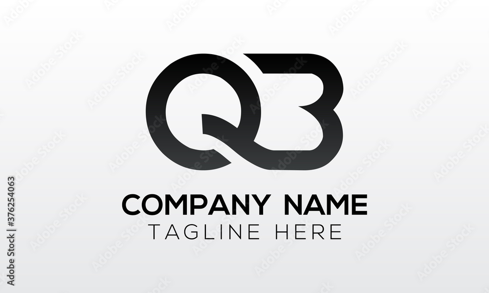 Fototapeta premium Initial letter QB logo design with creative modern business typography vector template. Creative isolated QB letter logo design