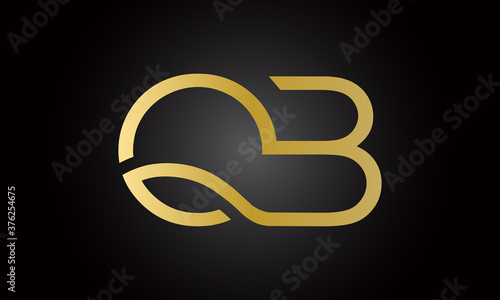 Initial letter QB logo design with creative modern business typography vector template. Creative isolated QB letter logo design