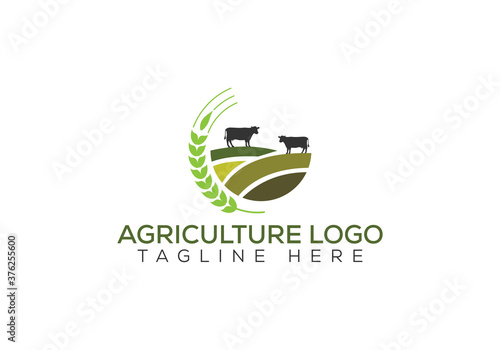 Farm industries and agronomy, illustration, Logo for the agricultural industry