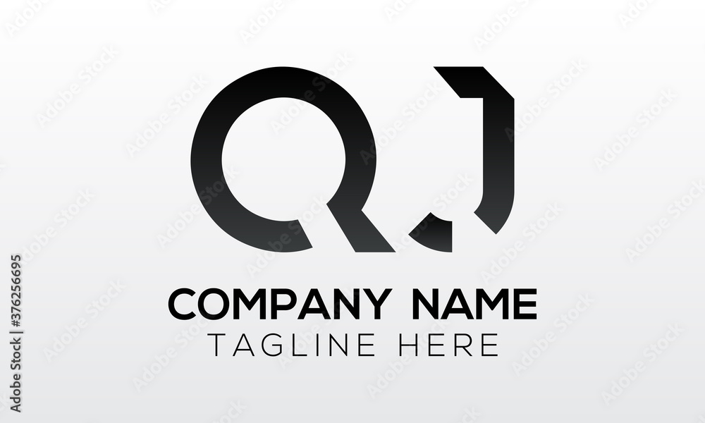Initial letter QJ logo design with modern business typography vector template. Creative isolated QJ letter logo design Initial letter QJ logo design with modern business typography vector template. Creative isolated QJ letter logo design
