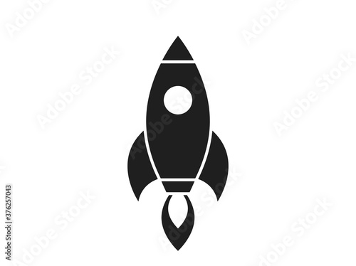 rocket icon. starting business and startup symbol. web design sign