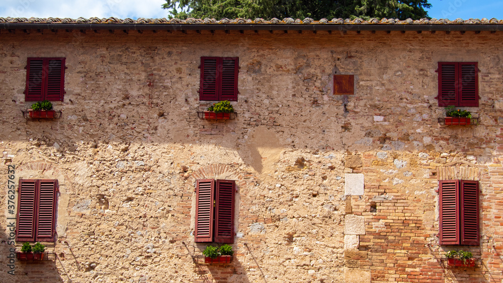 old house in the village of Italy