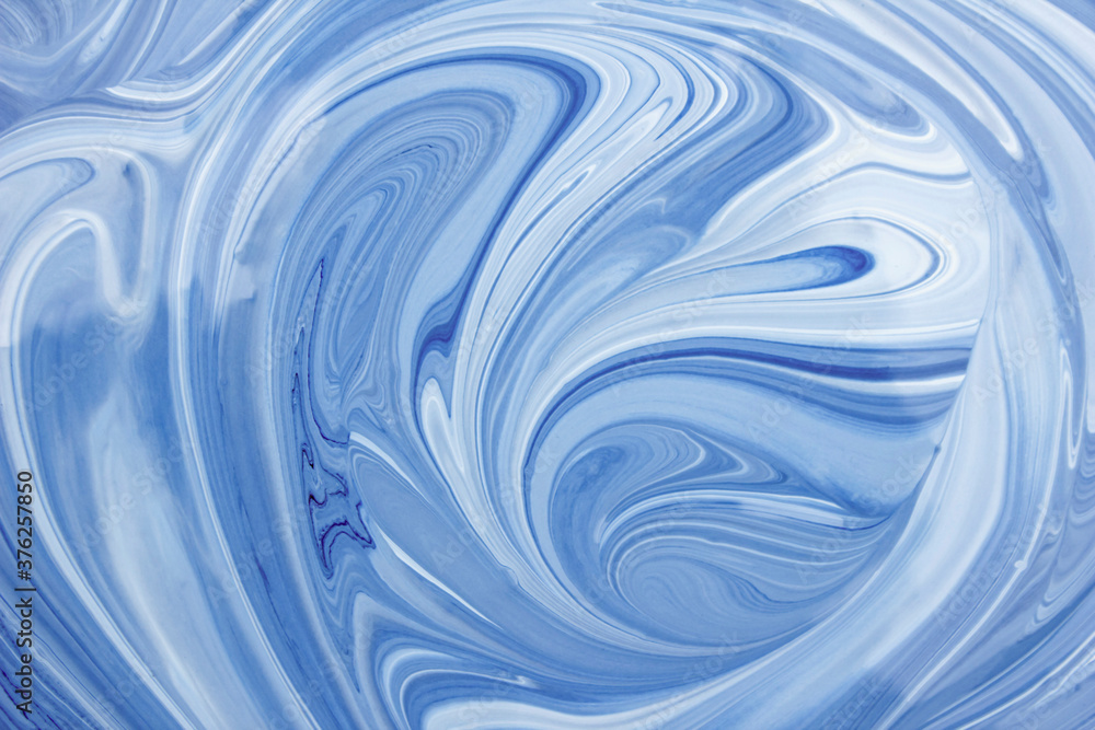 Fototapeta premium Blue marble design, color mix.
