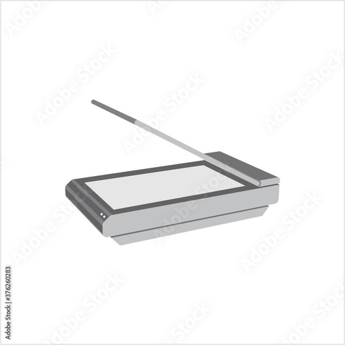Image Scanner Icon, Electronic Flatbed Image Scanning Device