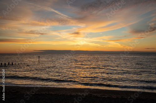 beautiful sun set over sea © garry