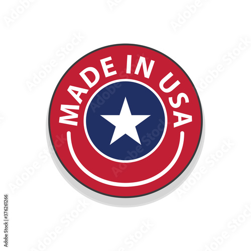 Made in usa label. Made in usa badge. Vector illustration