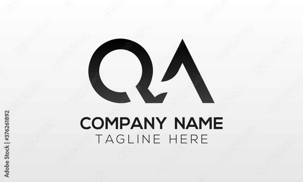 Initial letter QA logo design with creative modern business typography vector template. Creative isolated QA letter logo design Initial letter QA logo design with creative modern business typography vector template. Creative isolated QA letter logo design