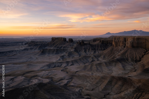 Skyline View in Capitol Reef National Park at sunrise