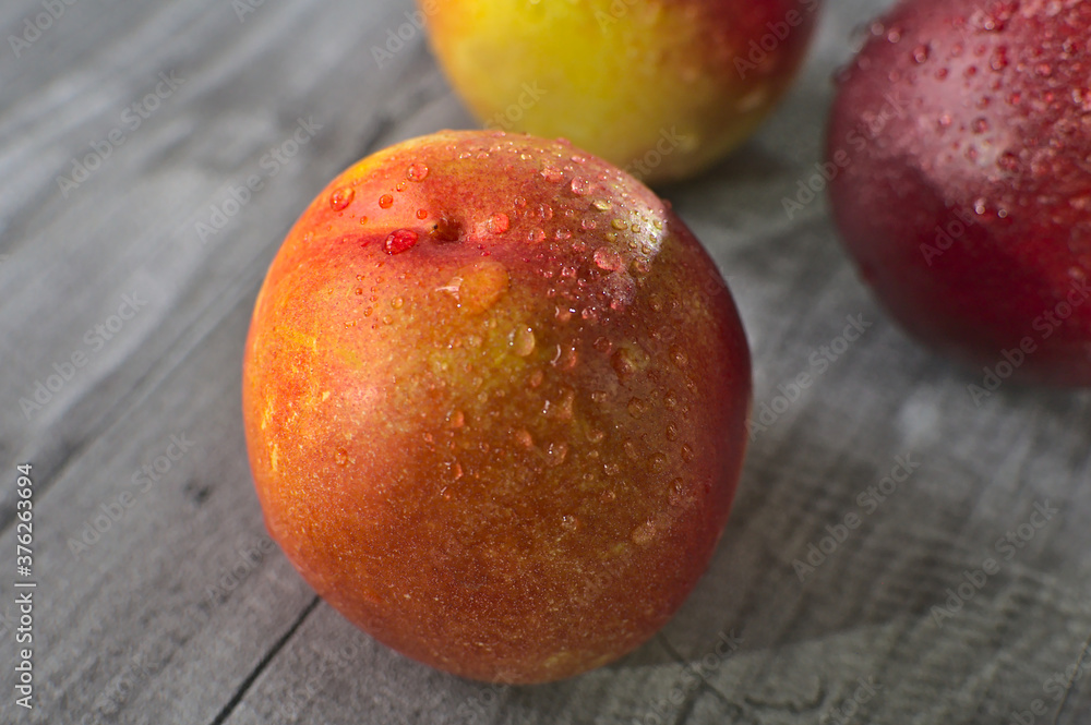 Fresh nectarine, summer fruit. Fresh nectarine, summer fruit.