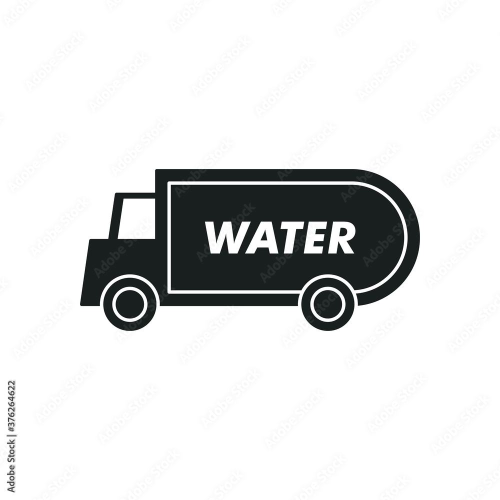 Water truck icon. Delivery symbol modern, simple, vector, icon for website design, mobile app, ui. Vector Illustration Water truck icon. Delivery symbol modern, simple, vector, icon for website design, mobile app, ui. Vector Illustration