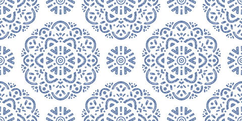 Papier peint photo Style bohème Motif oriental boho géométrique infini  © Aylin Art Studio