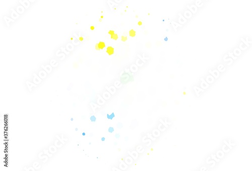 Light Blue, Yellow vector template with chaotic shapes.
