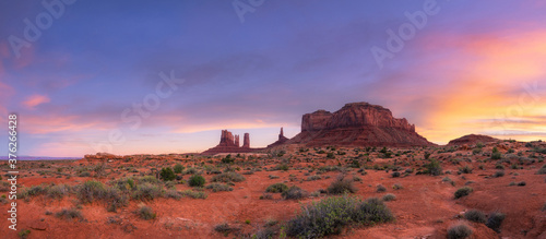 Sunset from Monument Valley in Utah