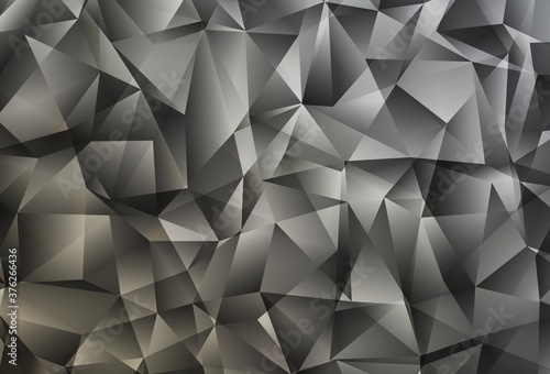 Light Gray vector gradient triangles template.