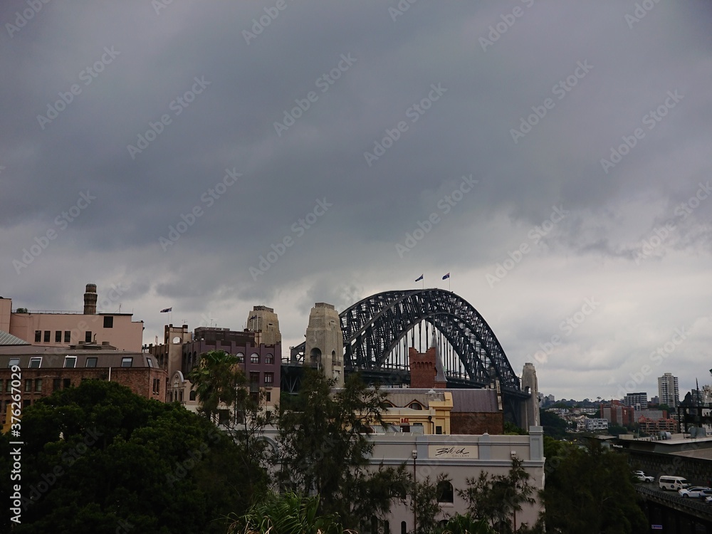 A wide view of Sydney with surrounding historical buildings A wide view of Sydney with surrounding historical buildings