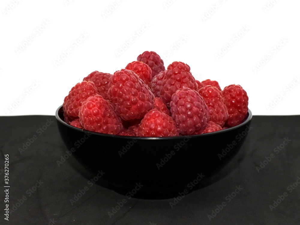 Red natural and fresh raspberries Red natural and fresh raspberries