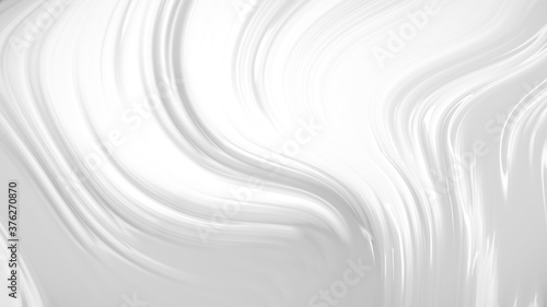 Abstract white gray background with waves luxury. 3d illustration, 3d rendering.