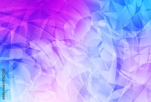 Light Pink, Blue vector backdrop with memphis shapes.