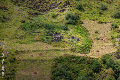 Mutso, a village in Georgia, Shatili community, in historic Upper Khevsureti photo