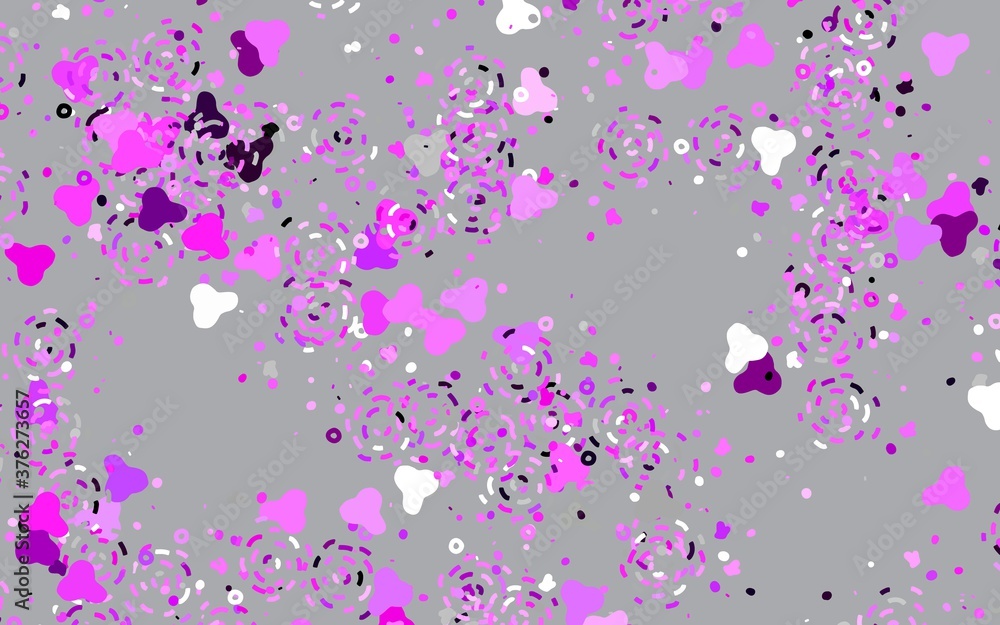 Light Pink vector pattern with random forms. Light Pink vector pattern with random forms.
