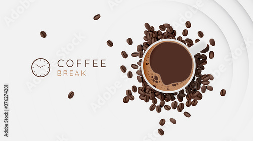 Coffee break background