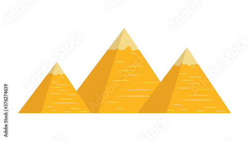 Pyramids Tourist attraction. Travel, journey concept. Famous monuments of world countries. 