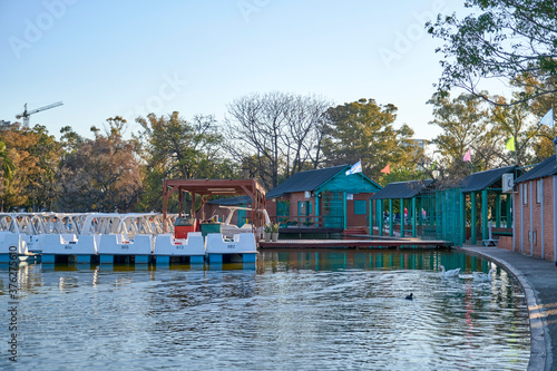 Boat rental service closed due to the covid outbreak, in Buenos Aires, Argentina