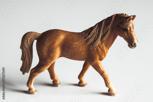 Horse realistic toy - white background isolated
