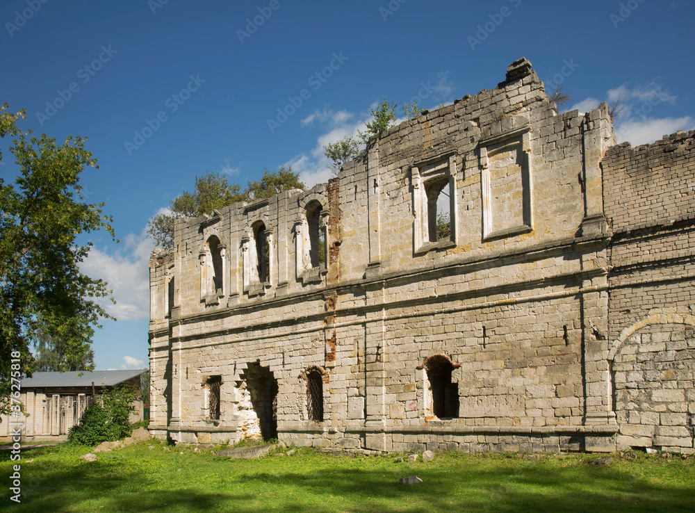 Fototapeta premium Church of Ascension of Lord of former Ascension nunnery in Staritsa. Tver Oblast. Russia