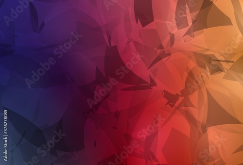 Light Pink  Yellow vector texture with abstract poly forms.