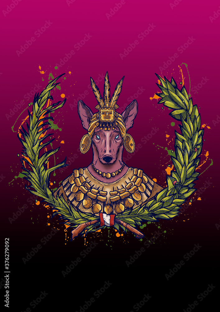 Ilustración inspirada en la cultura peruana. Ilustración inspirada en la cultura peruana.