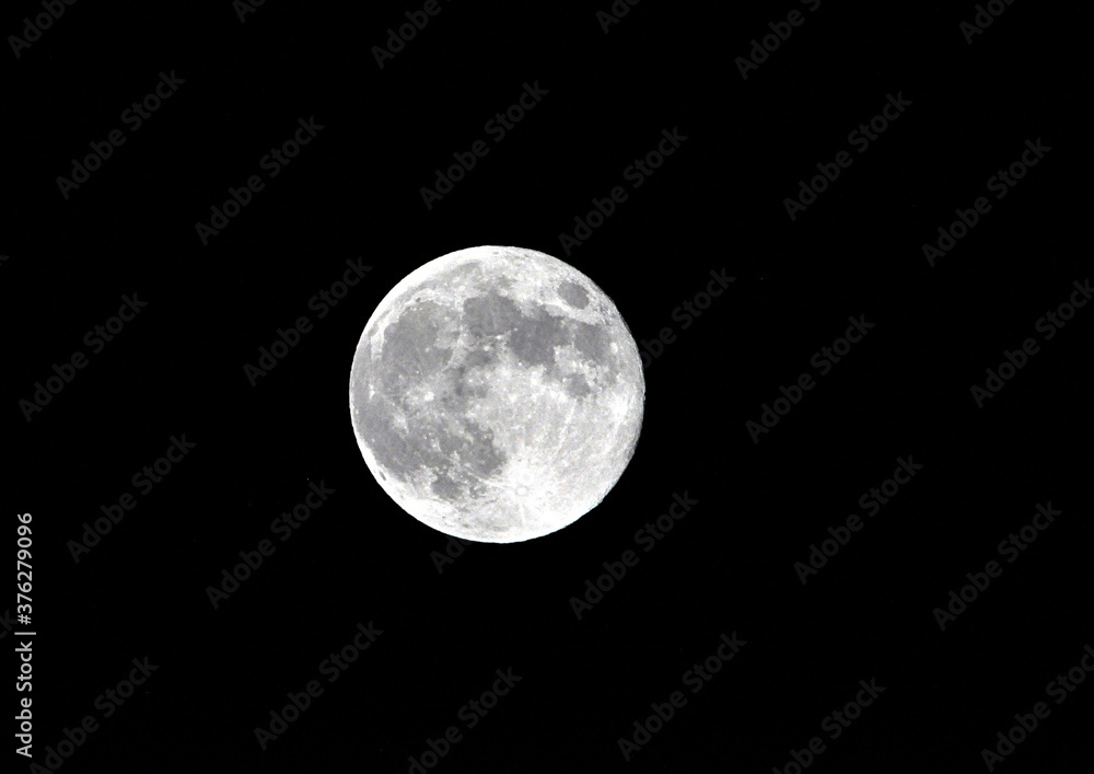 Obraz premium full moon and night sky