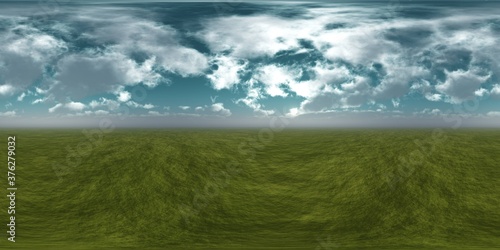 Panorama of landscape. Environment map. HDRI . equidistant projection. Spherical panorama. panorama 360. 3d rendering