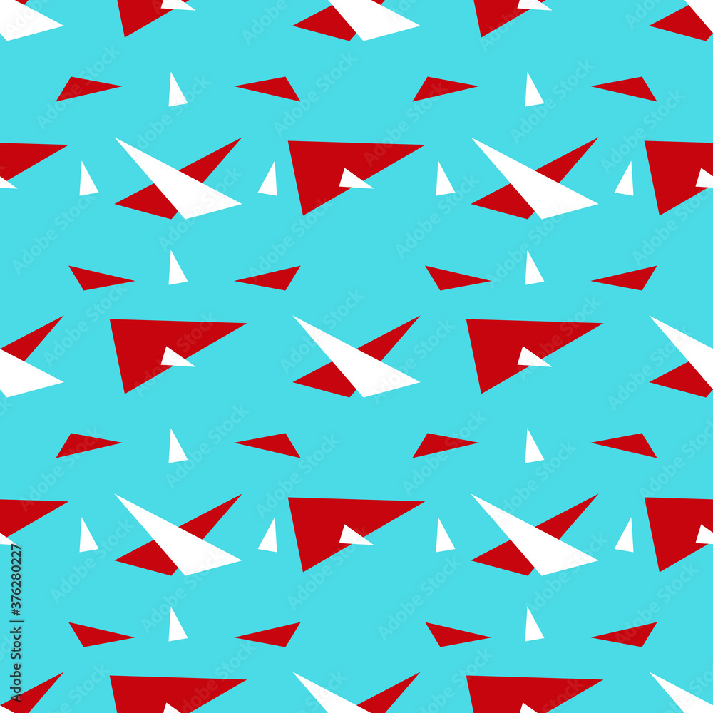 seamless pattern of red and white triangles seamless pattern of red and white triangles