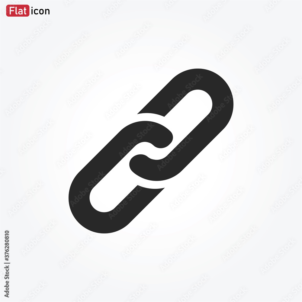 Chain link icon vector . Link sign Chain link icon vector . Link sign