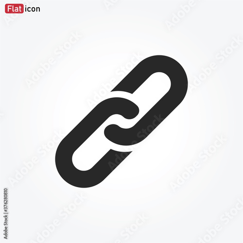 Chain link icon vector . Link sign