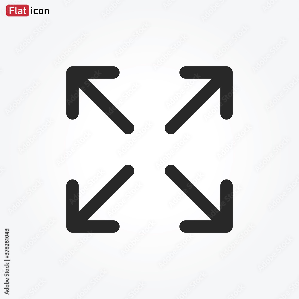 Full Screen icon vector eps 10 Full Screen icon vector eps 10