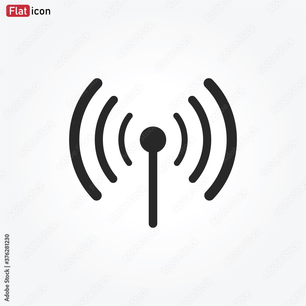 Signal icon vector . Wireless sign Signal icon vector . Wireless sign