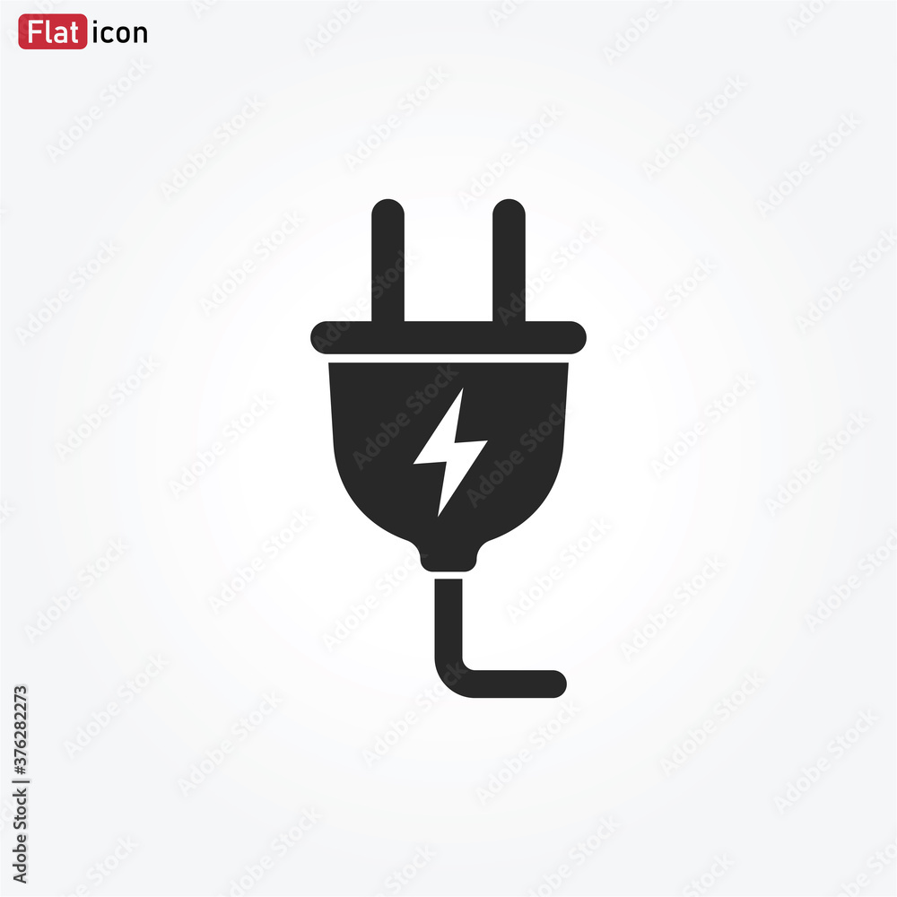Plug icon vector . Electric Plug Plug icon vector . Electric Plug