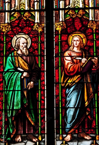 Catholic Stained Glass Window 