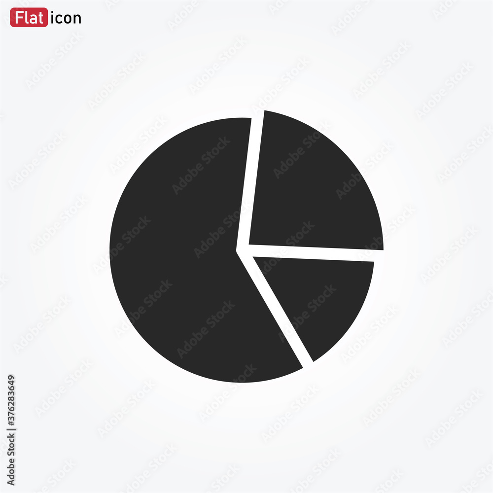 Pie chart icon vector . diagram sign Pie chart icon vector . diagram sign