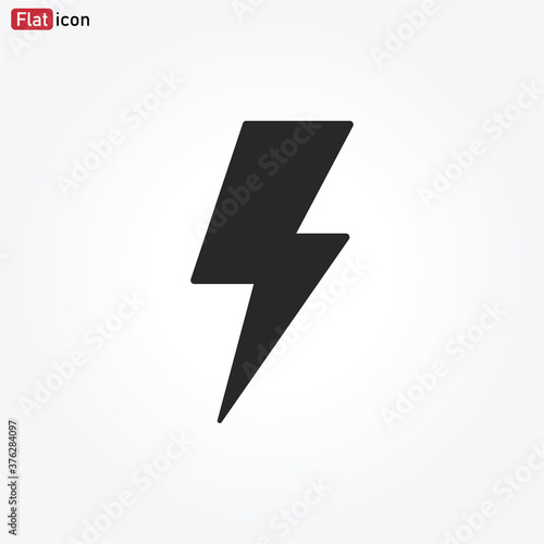 Free Download Lightning icon vector . Flash sign - GFXLoad
